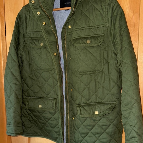 J. Crew Forest Quilted Jacket size M - Picture 4 of 5